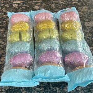 CREATOLOGY SPARKLE PLASTIC FILLABLE EASTER EGGS (18 EGGA) LOT OF 3 NWT